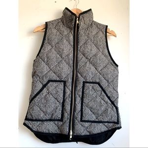 J. Crew Chevron Puffer Vest